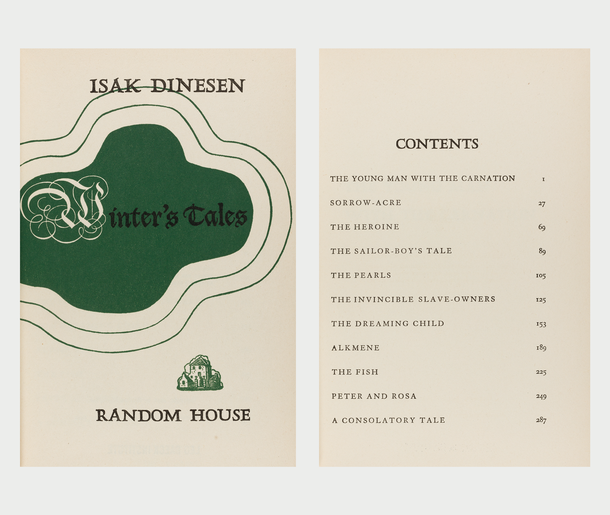 Winter’s Tales, 1942, cover designed by George Salter