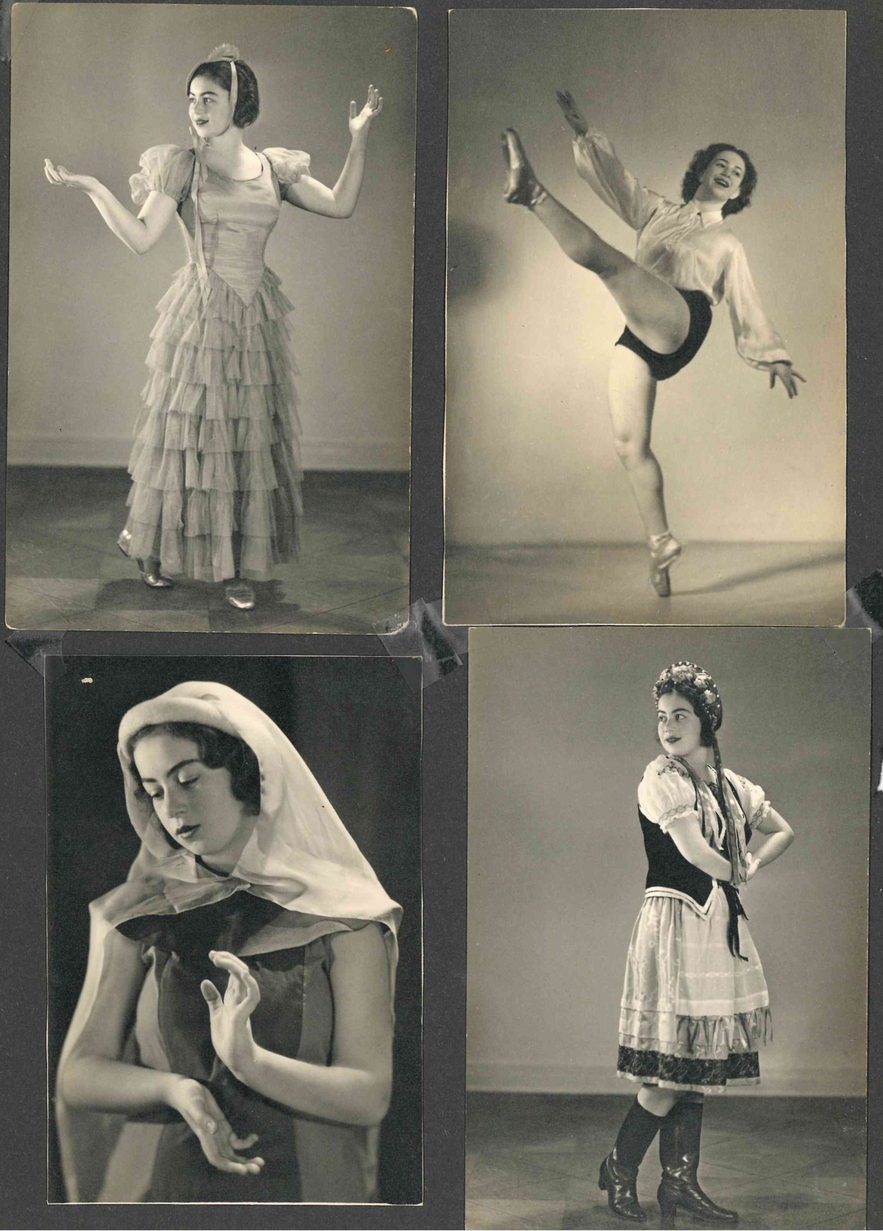 Hannah Kroner performing different styles of dance, 1939
