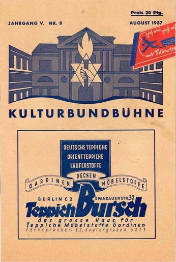 Frontpage of a "Kulturbund" flyer from 1937