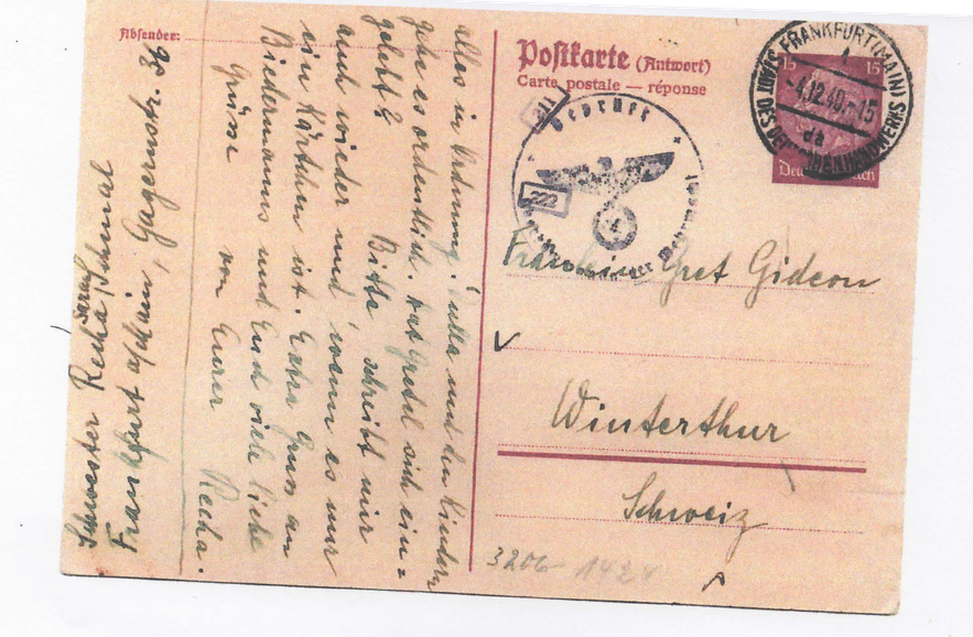 Correspondence by Recha Schmal